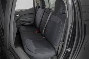 GMC Canyon Seat Covers - Front Bucket | Rear Bench - Rough Country - Neoprene - '15-'22 GMC Canyon Seat Covers - Front Bucket | Rear Bench - Rough Country - Neoprene - '15-'22